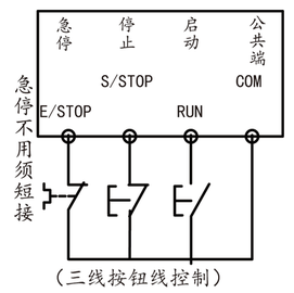 三线按钮线控制示意图